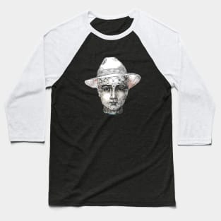 Phrenology head in a Panama hat Baseball T-Shirt